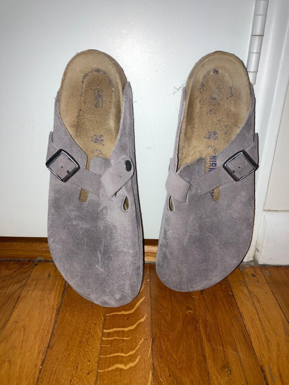 Birkenstock Boston Suede Faded Purple Men's Size 45/ US 12 EUC